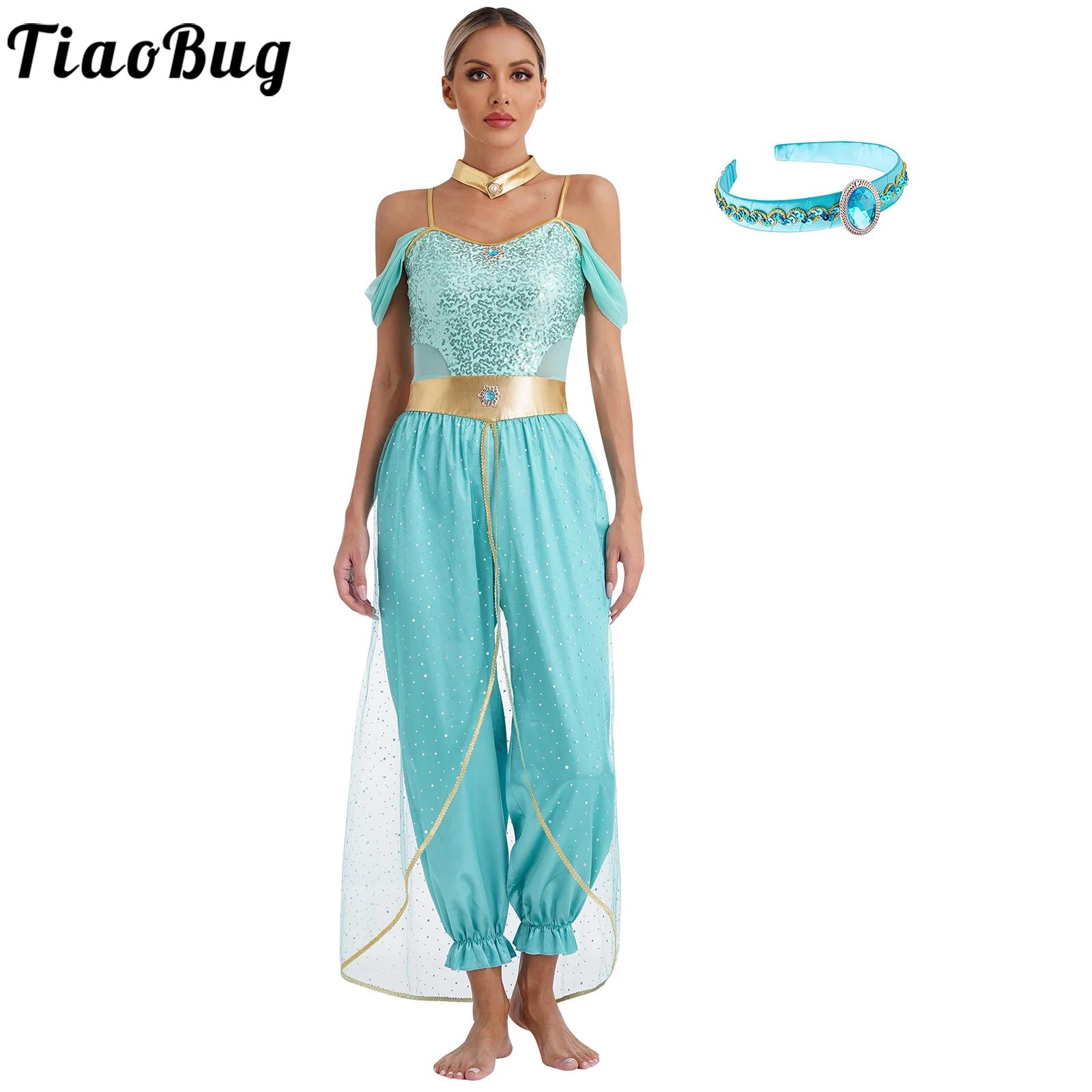 Glitter Tablecloth - Womens Arabian Princess Costumes Halloween Carnival