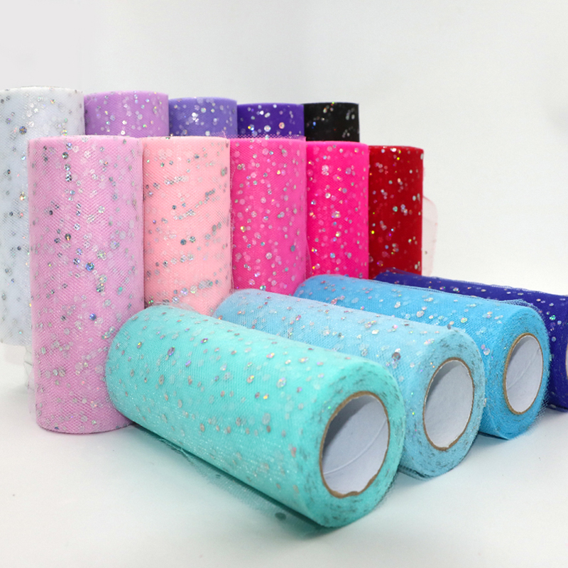 Glitter Tablecloth - Glitter Sequin Tulle Roll 10 Yards