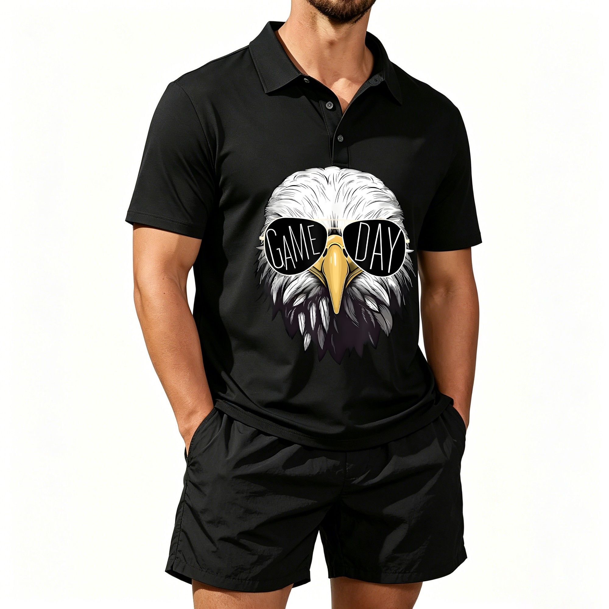 Men's Polo Shirt and Beach Sho - Event & Party Supply Photos review and price