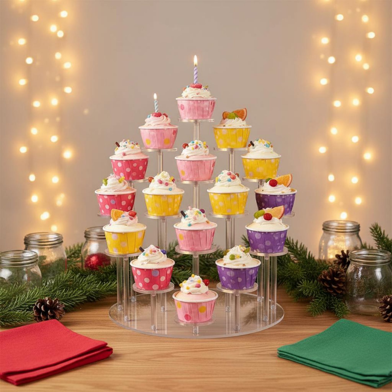 Acrylic Cupcake Stand Transpar - Cupcake Stand Tier review and price
