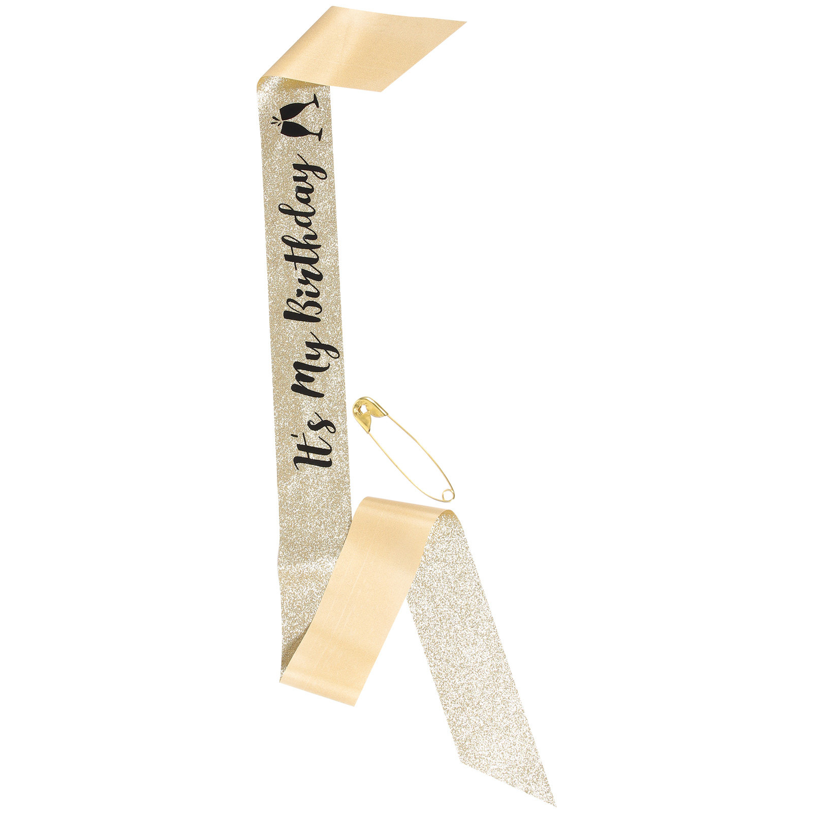 1Pcs Shiny Glitter Cloth Birth - Birthday Sash Glitter review and price