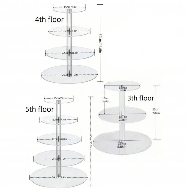 Clear Acrylic 3-5 Tier Cupcake - Cupcake Stand Tier review and price