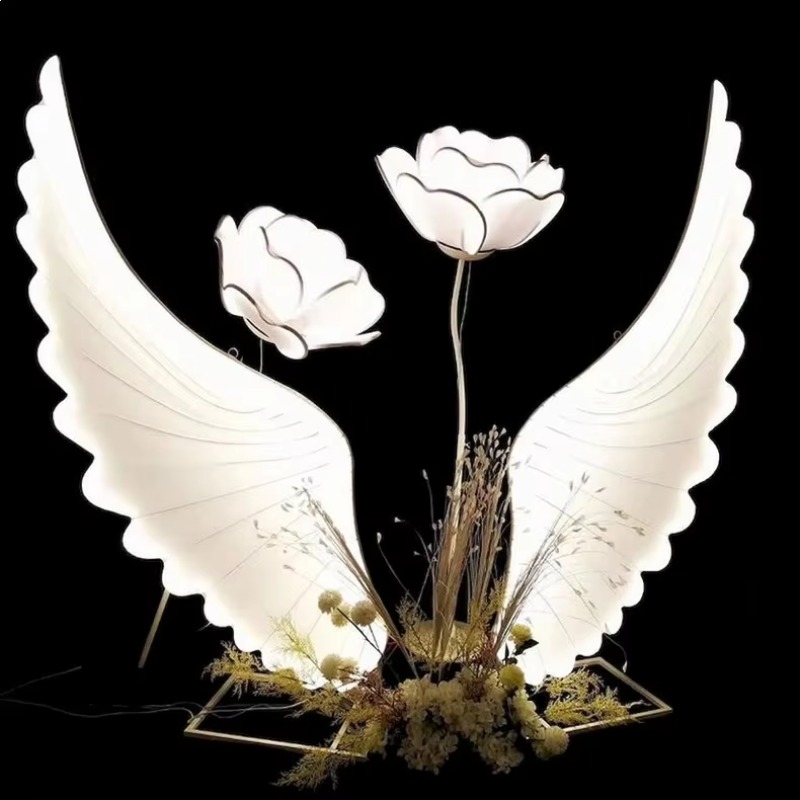 Glowing Angel Wings Light Prop - Event & Party Supply Photos review and price