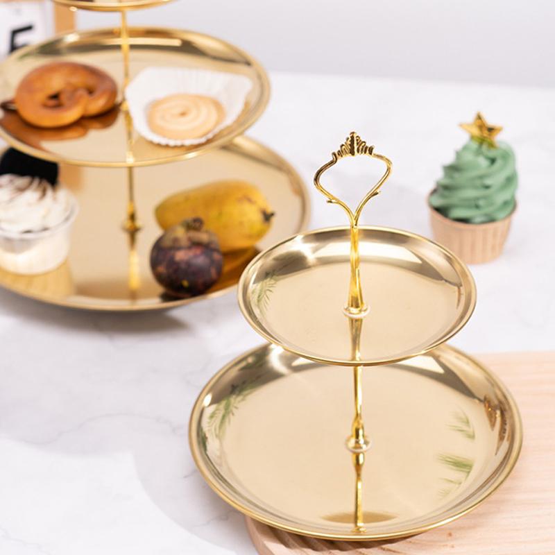 【CPI】Gold Silver 2/3-Tier Cake - Cupcake Stand Tier review and price