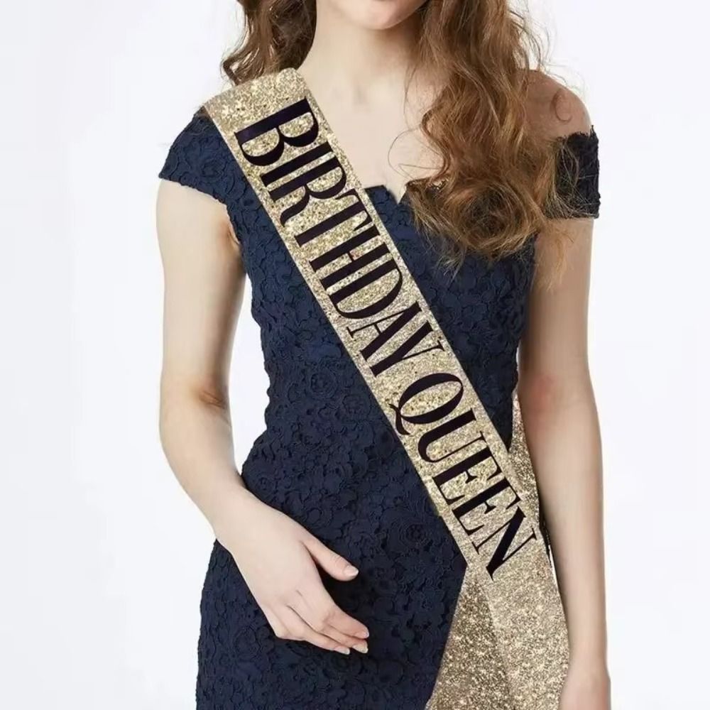 2Pcs/Set New Glitter Birthday  - Birthday Sash Glitter review and price