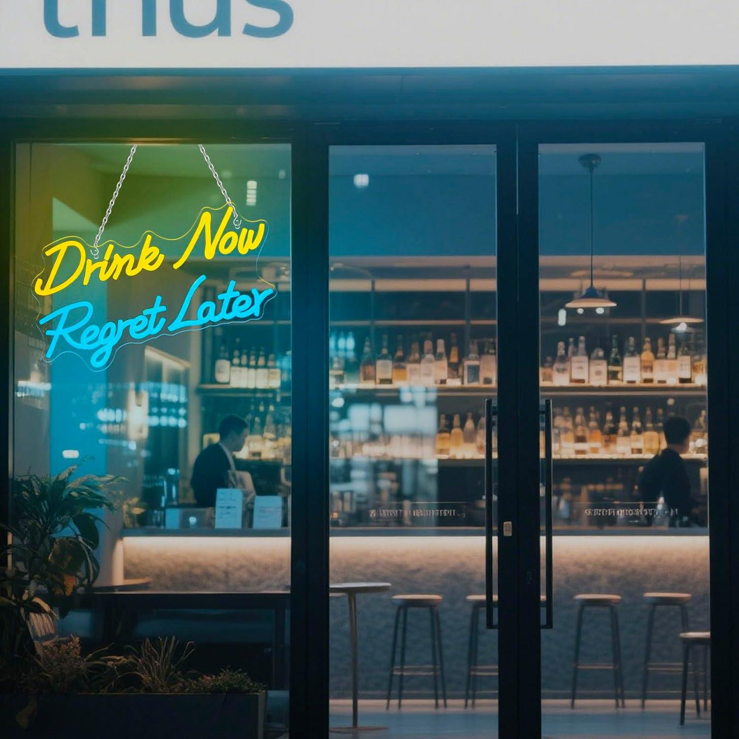 Beer Neon Sign Drink Now Regre - Neon Sign Party review and price