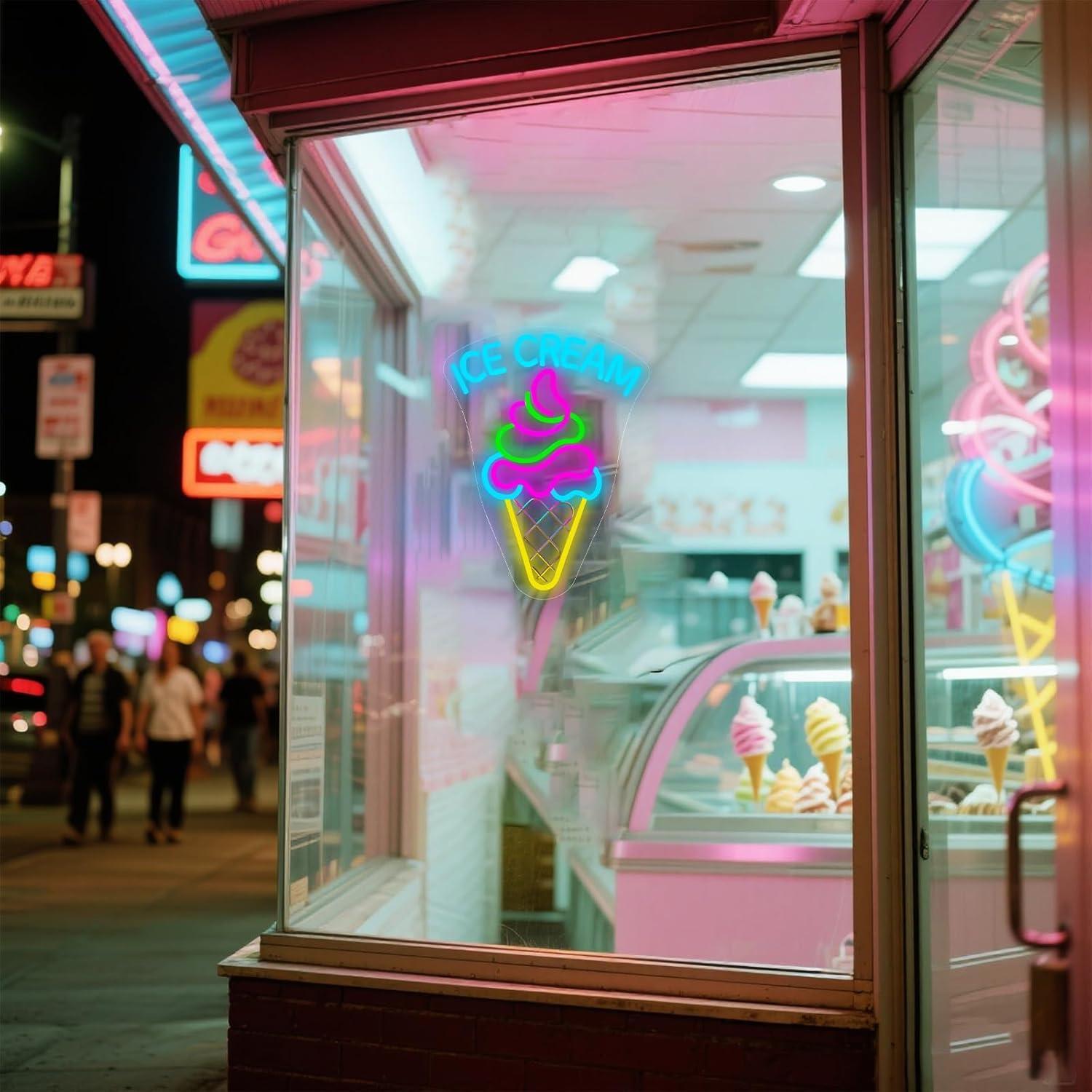 Ice Cream Neon Sign Dimmable D - Neon Sign Party review and price