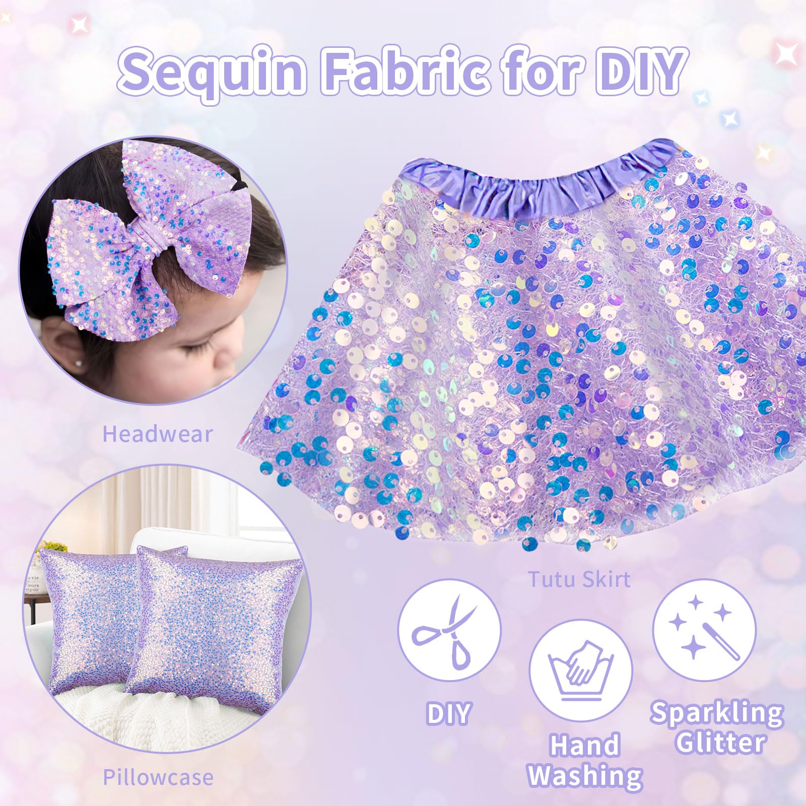 Sequin Fabric Iridescent Merma - Glitter Tablecloth review and price
