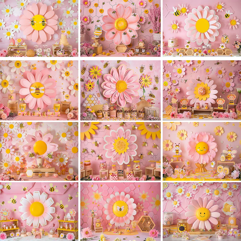 Mocsicka Sweet Daisy Girl Birt - Dessert Table Backdrop review and price