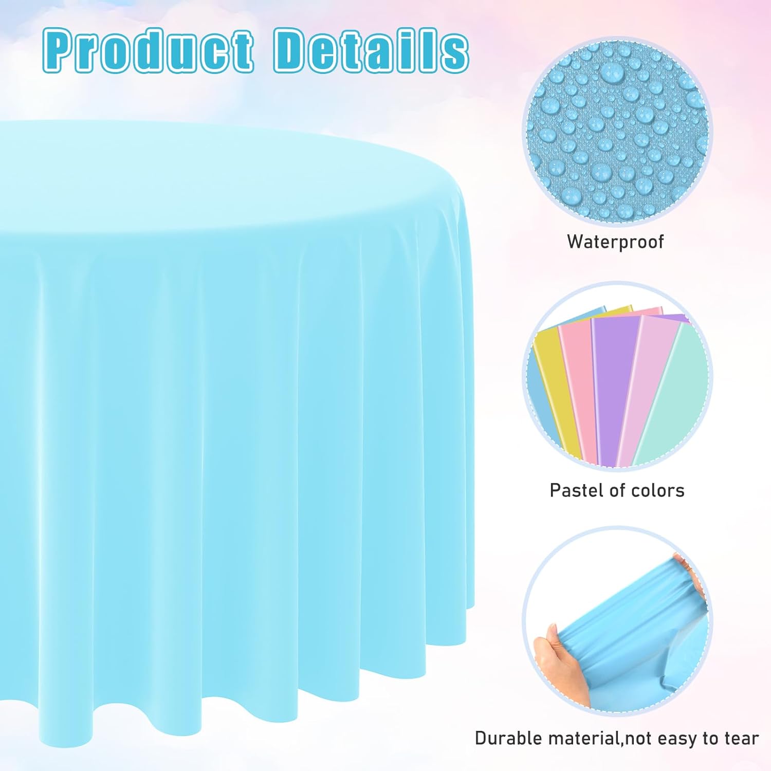 Disposable Round Solid Color T - Table Cloth Disposable review and price