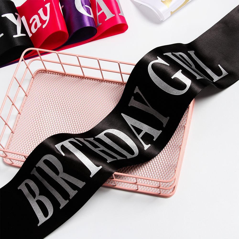 Birthday Girl Glitter Satin Sa - Birthday Sash Glitter review and price