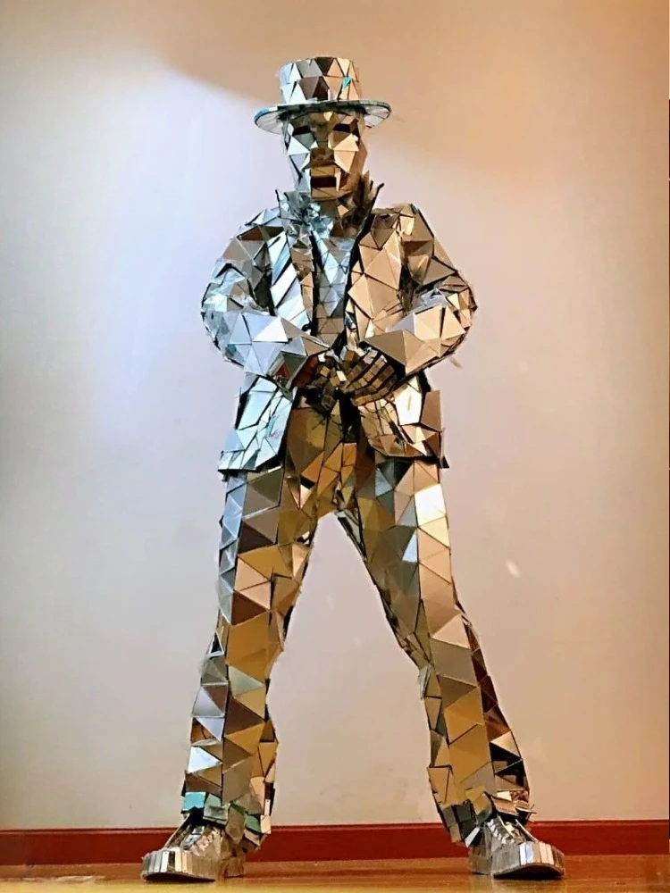 Mirror Man Costume Sliver glas - Event Party Dj review and price
